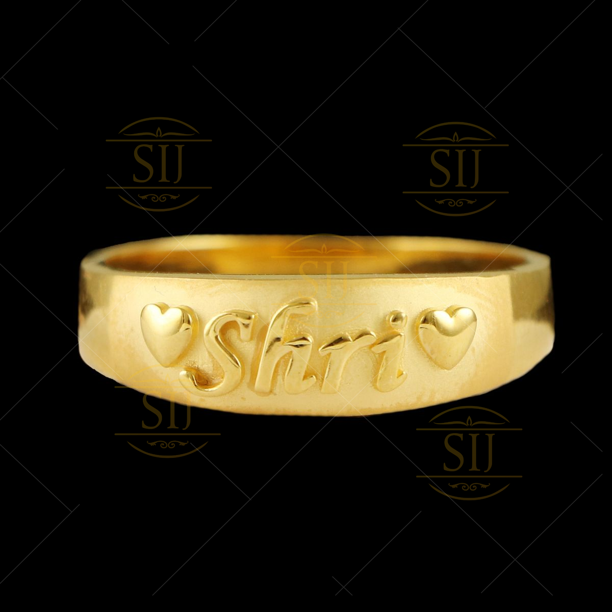 8mm Custom Made, Dome Shaped, Solid Yellow Gold Ring with Nordic Runes –  MagicHands Jewelry